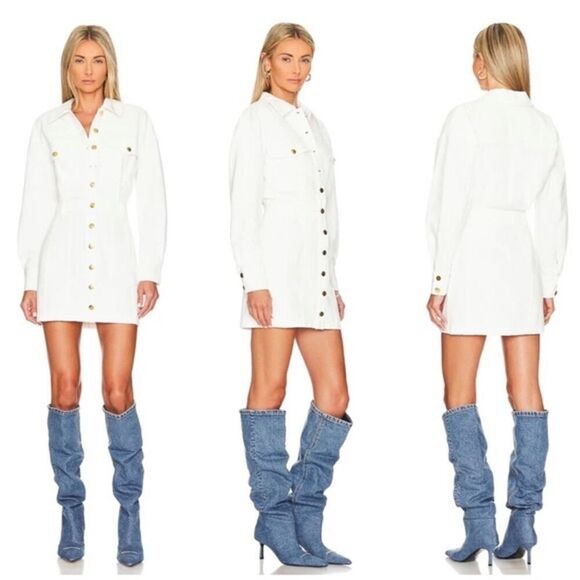LOVERS & FRIENDS FRANKIE MINI DRESS BONE WHITE SIZE SMALL MSRP $228 - Picture 1 of 11